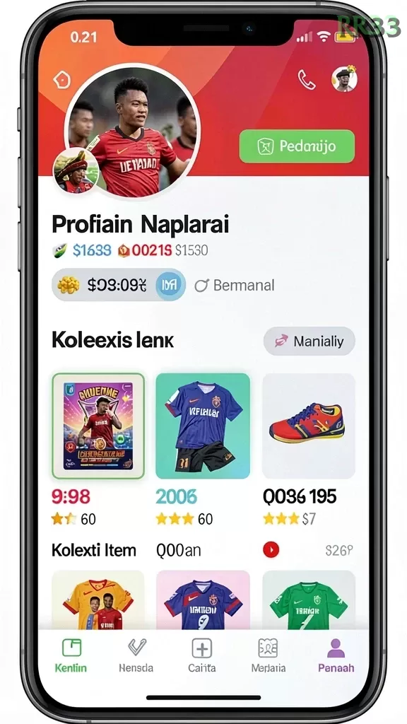Cuplikan layar JAVO88 — menu navigasi